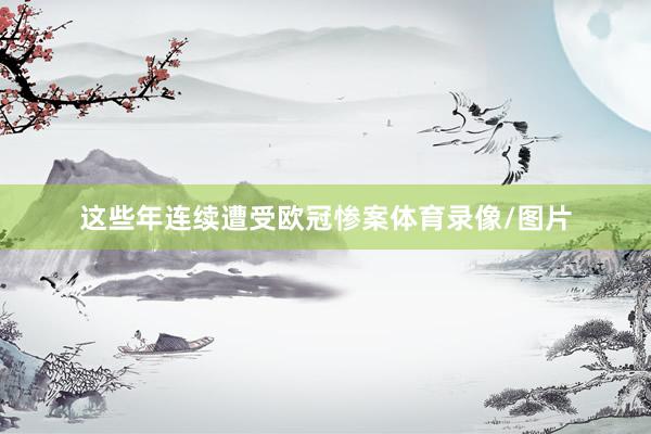 这些年连续遭受欧冠惨案体育录像/图片